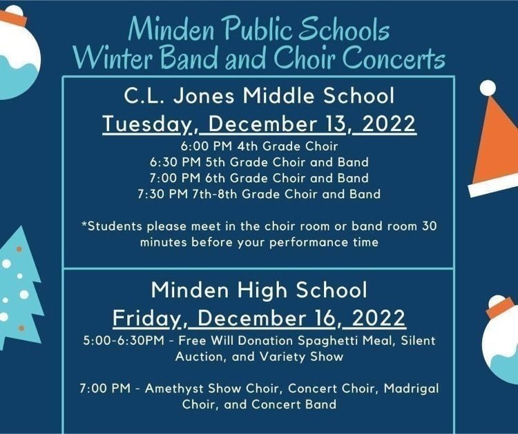 MPS Winder Band and Choir Concerts