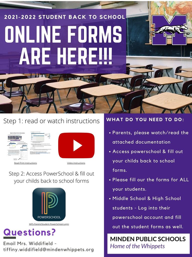 Back to School Forms