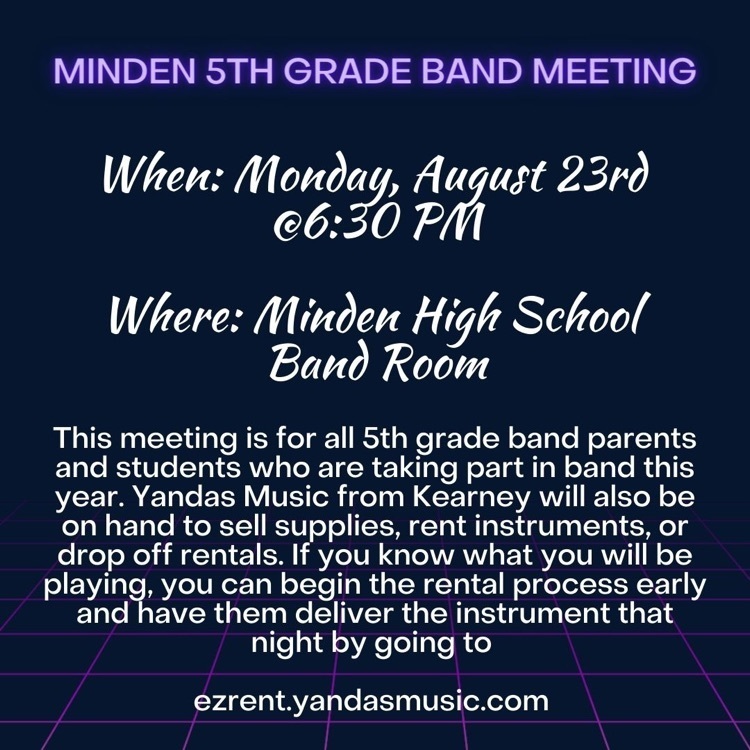 5th grade band meeting