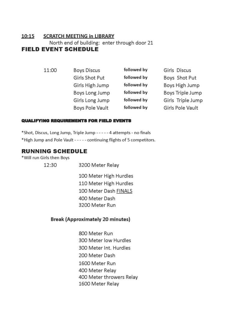 Order of Events